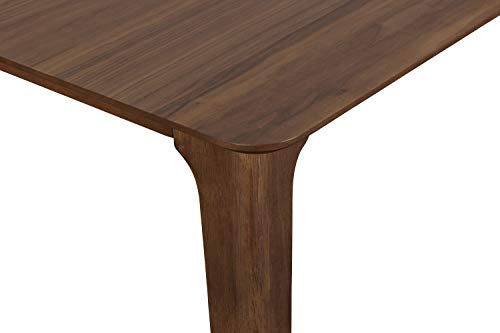 THE KUSTASH 7-Piece Mid-Century Modern Walnut Dining Table Set, 60-Inch