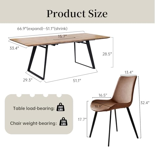 Mid-Century Modern Dining Table Set