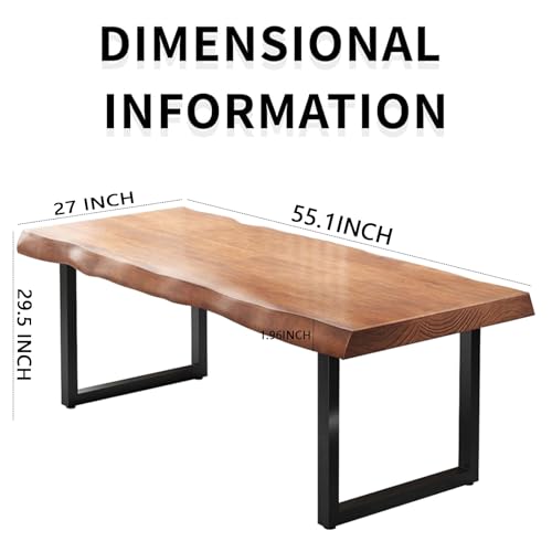 Modern Farmhouse Solid Wood Desk and Dining Table (55-62 inches) - Seats 2-8