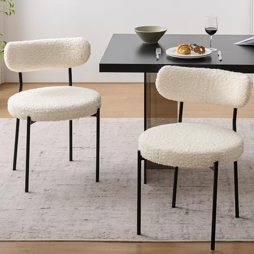 Stylish Black and White Dining Chair Set of 4 for Comfortable Meals