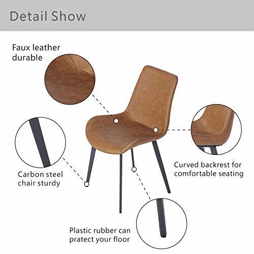 THE KUSTASH Extendable Mid-Century Dining Table with Upholstered Chairs for 6-8