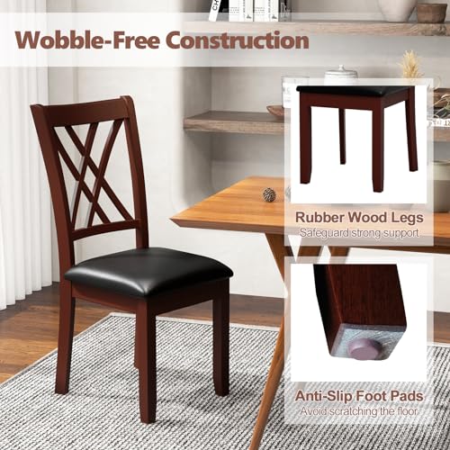Farmhouse Style Wood Dining Chair Set of 4